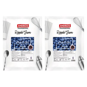 안드로스 블루베리 리플잼, 1kg, 2개