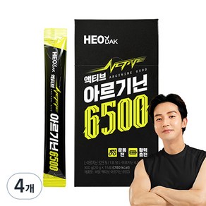 허닭 액티브 아르기닌 6500 15p, 300g, 4개