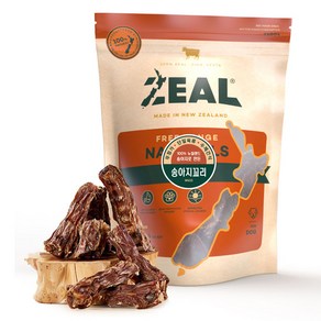 질 ZEAL 뉴질랜드산 강아지 오래먹는 수제간식, 송아지꼬리, 125g, 1개