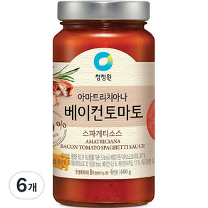 청정원 아마트리치아나 베이컨 토마토 스파게티소스