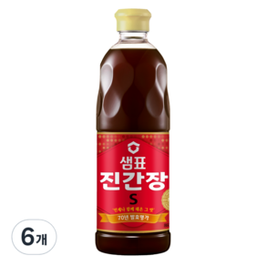 샘표 진간장S, 860ml, 6개