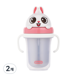 에디슨 프렌즈 흘림방지 입체 빨대컵 2 300ml