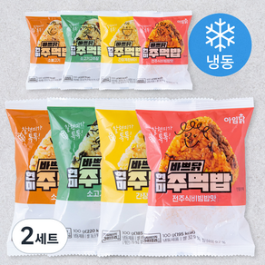 아임닭 바쁘닭 현미 주먹밥 4종 100g x 2개 세트 (냉동)