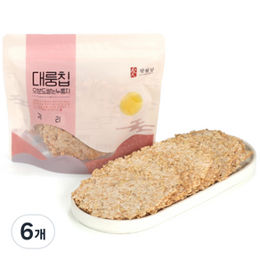 작월담 대룽칩 귀리 누룽지, 180g, 6개