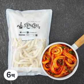 오분떡볶이 츄러스 떡볶이 오리지널, 350g, 6팩