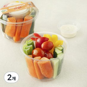레인보우 샐러드스틱 방울토마토, 300g, 2개