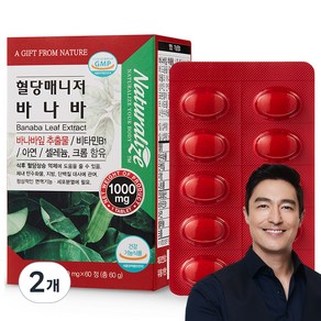 네추럴라이즈 혈당매니저 바나바 60g, 60정, 2개