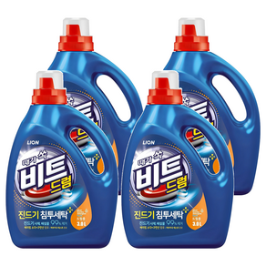 비트 진드기 액체세제 드럼용 본품, 3L, 4개