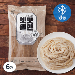 쿡탁 구수하고 쫄깃한 밀면 (냉동), 1kg, 6개