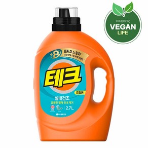 테크 실내건조 베이직뉴 드럼용 액상세제 본품, 2.7L, 1개