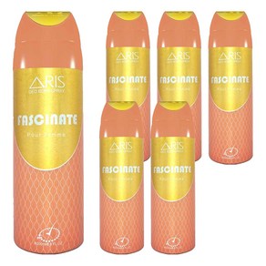 아리스 데오 바디 스프레이 페시네이트, 6개, 200ml