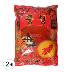 풍성 반찬용 고추가루, 1kg, 2개