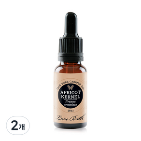 러브바스 아로마 페이스오일 살구씨, 20ml, 2개