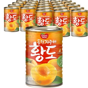 동원 지중해 황도 통조림, 410g, 24개