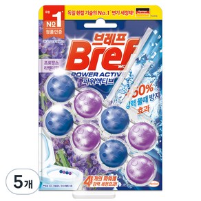 브레프 헨켈 파워액티브 변기세정제 라벤더, 100g, 5개