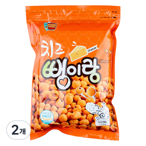 우리식품 뻥이랑 치즈, 250g, 2개