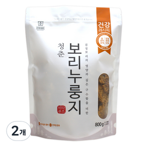 청춘누룽지 보리 누룽지, 800g, 2개