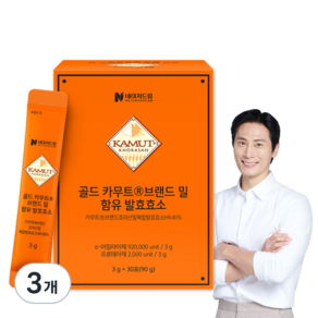 네이처드림 골드 카무트 브랜드밀 함유 발효효소 30p, 90g, 3개