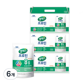 셀렉스 프로틴 파우치 음료 오리지널 12p, 1.5L, 6개