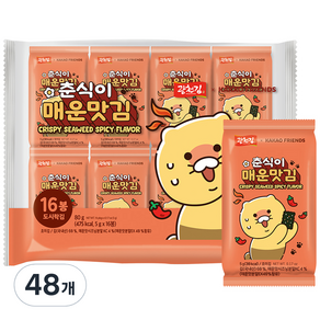 카카오 춘식이 매운맛 도시락김, 5g, 48개