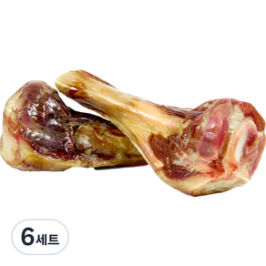 미드터리안내추럴 세라노 햄본 강아지 간식 2p, 돼지고기맛, 370g, 6세트