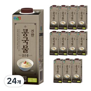 정식품 진한 콩국물 검은콩, 950ml, 24개