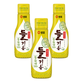 샘표 일편단심 통들깨 들기름, 200ml, 3개