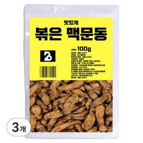 비니플랑센 맛있게 볶은 맥문동 차, 100g, 3개, 1개입