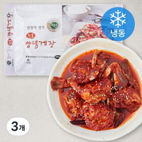 전통 양념게장 (냉동), 300g, 3개