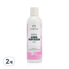 더바디샵 글로잉 체리 블라썸 샤워 젤 꽃향, 2개, 250ml