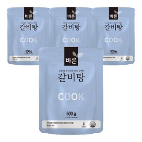 바른 갈비탕, 500g, 4개