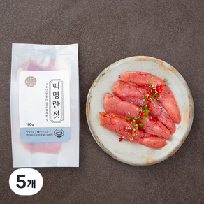 광천수산 백명란젓, 180g, 5개