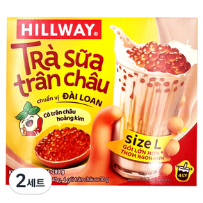 힐웨이 버블티 라지 고형차 40g x 4p + 버블 30g x 4p 세트, 2세트