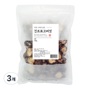 자연 그대로 담은 건조표고버섯 채, 200g, 3개