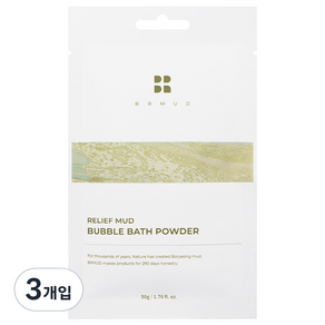 릴리프 머드 버블 거품 입욕제 파우더타입 라벤더향, 50g, 3개