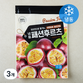 호재준 패션후르츠 하프컷 (냉동), 3개, 500g