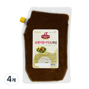 쉐프원 프렌치 발사믹 드레싱, 2kg, 4개