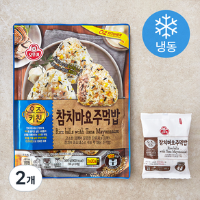 오뚜기 오즈키친 참치마요 주먹밥 (냉동), 500g, 2개