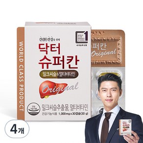 닥터슈퍼칸 에이치엘사이언스 밀크씨슬 멀티비타민 30g, 30정, 4개