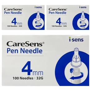 isens 케어센스 멸균주사침 4mm 32G, 100개입, 3개