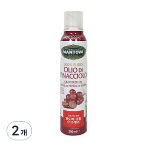 만토바 포도씨 오일스프레이, 200ml, 2개