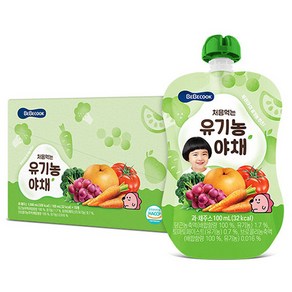 베베쿡 처음먹는 유기농 야채 100ml, 과일야채맛, 10개