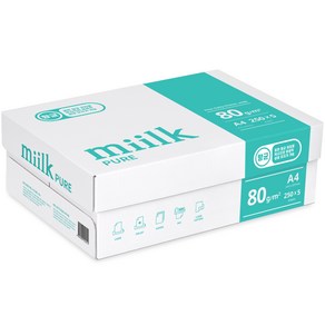 miilk 퓨어 복사용지, 1250개, A4