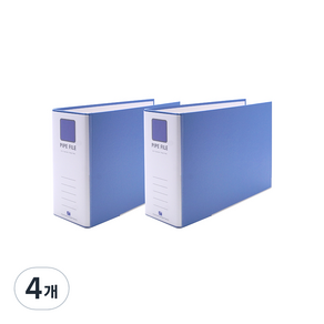 희망사무포인트 2공 파이프 바인더 A4 9X7 군 B497E, 하늘색, 4개