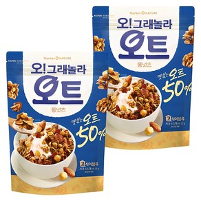 마켓오 오그래놀라 오트 통넛츠 시리얼, 360g, 2개