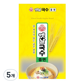 오뚜기옛날 국수 중면, 3kg, 5개