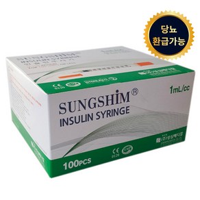 성심메디칼 인슐린 주사기 1ml 13mm 29g 100p, 1개