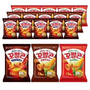 꼬깔콘 매콤달콤한맛 67g 6p + 군옥수수맛 67g 6p + 고소한맛 67g 6p, 1세트