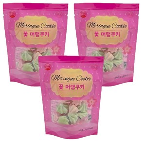 마늘빵집 꽃 머랭쿠키, 20g, 3개