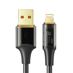 맥도도 아이스 USB A타입-애플8핀 고속충전 케이블 CA-208, 1.2m 블랙(CA-2080), 1개